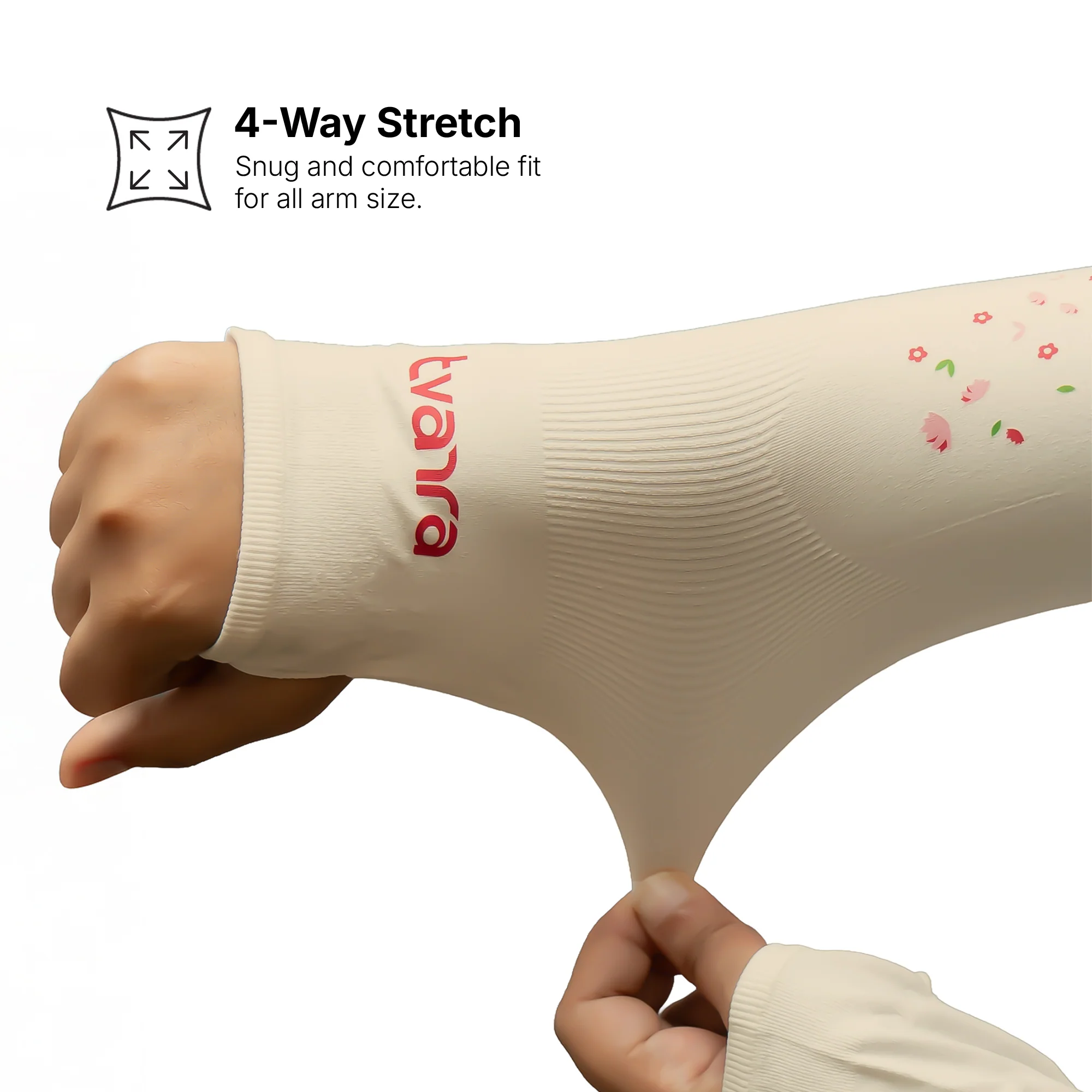 Full Arm Sleeves for Women | Petals Arm Sleeves - Skin - Image 4
