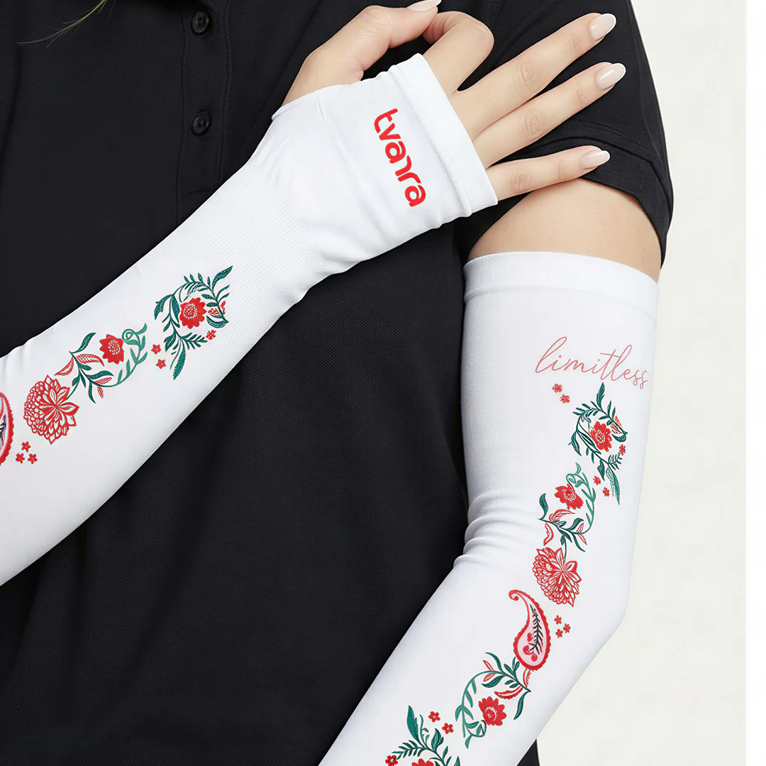 Limitless Arm Sleeves for Women - White - Image 5