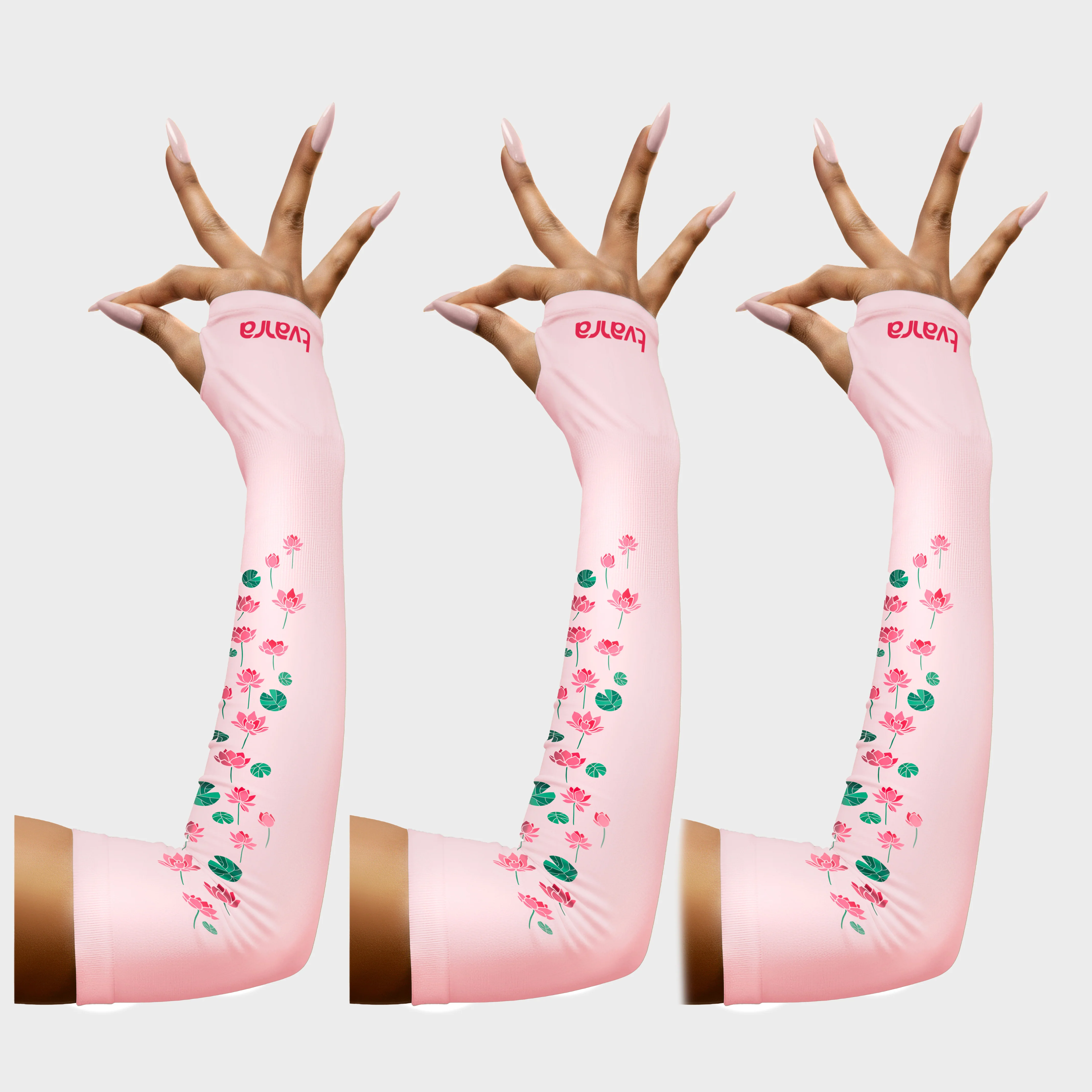 Padmaa Arm Sleeves for Ladies - Baby Pink - Image 7