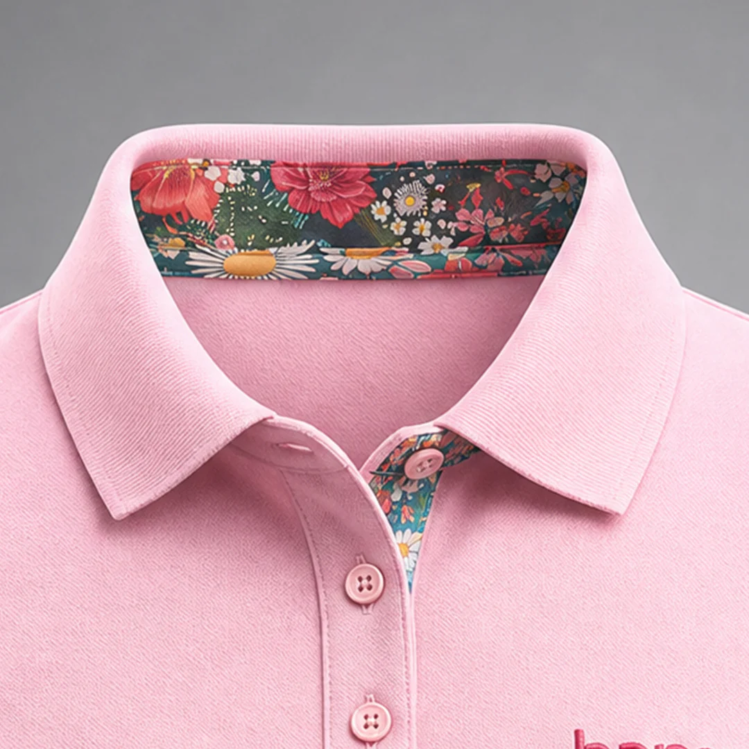 Tvarra Polo Tshirt – Light Pink (Women Fit) - Image 3